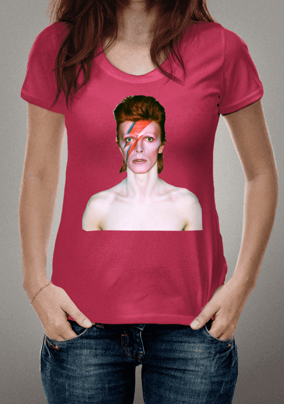 Nome do produto  Camiseta David Bowie