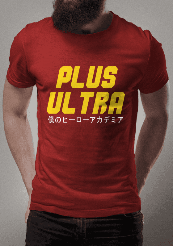 Camiseta de Anime Boku No Hero Academia - Plus Ultra