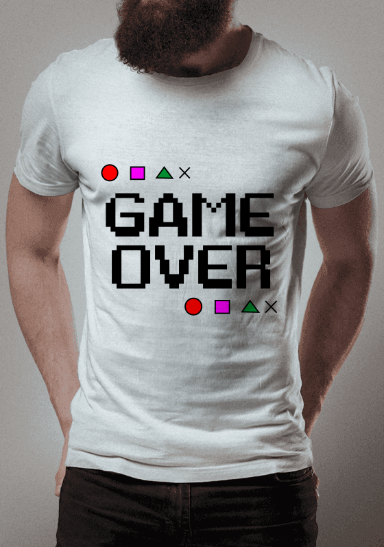 Nome do produto  Camiseta de Game