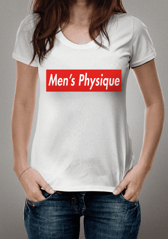 Camiseta de marca Men's Physique - Branca
