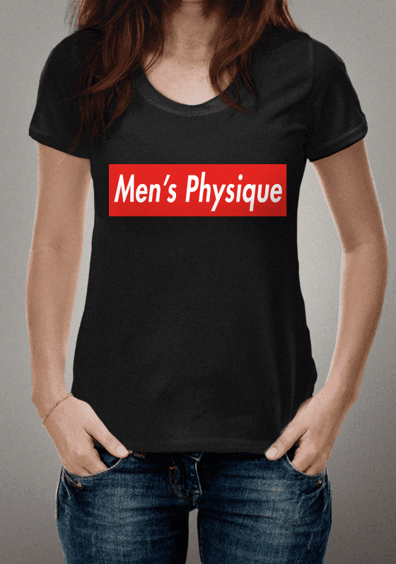 Camiseta de Marca Men's Physique - Preta