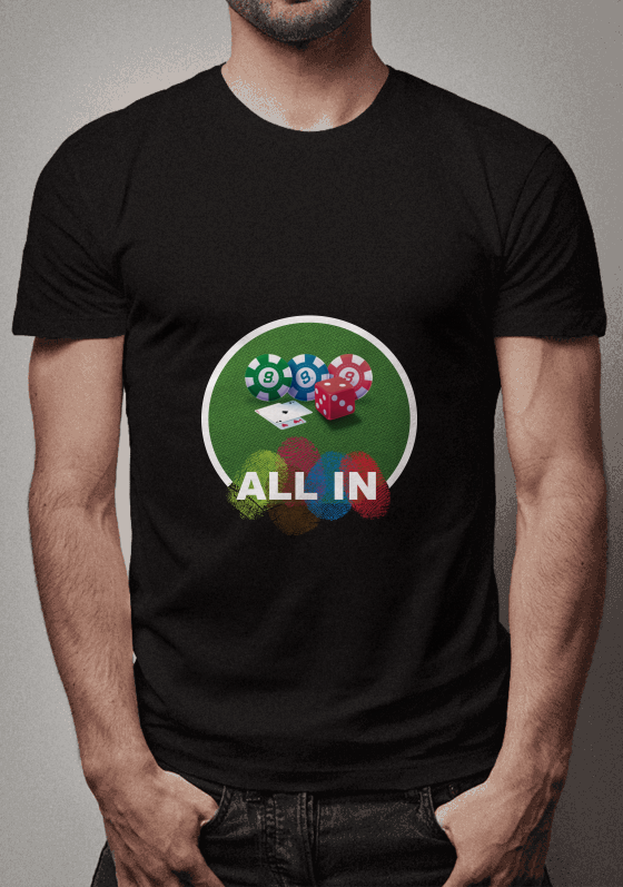 Nome do produto  Camiseta de Poker All in