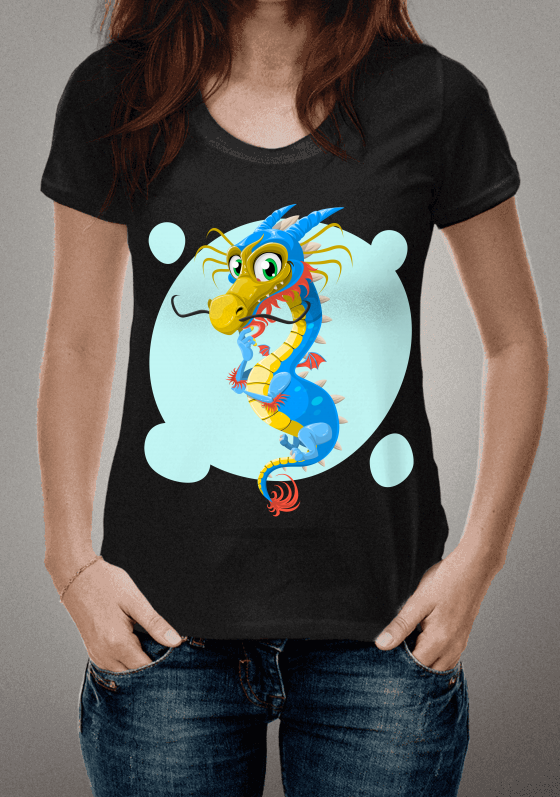 Nome do produto  Camiseta Dragão Pensando