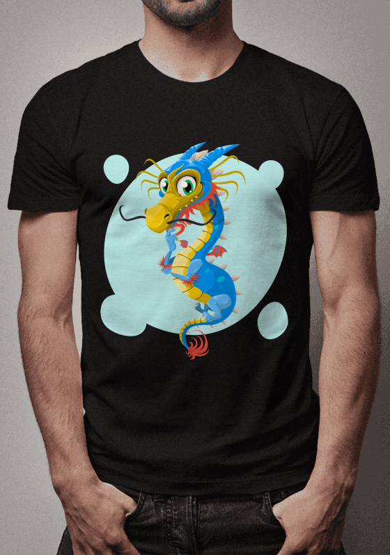 Nome do produto  Camiseta Dragão Pensando