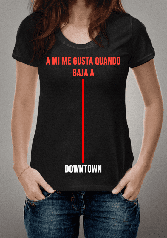 Camiseta Estampada Anitta - Frase da Música Downtown