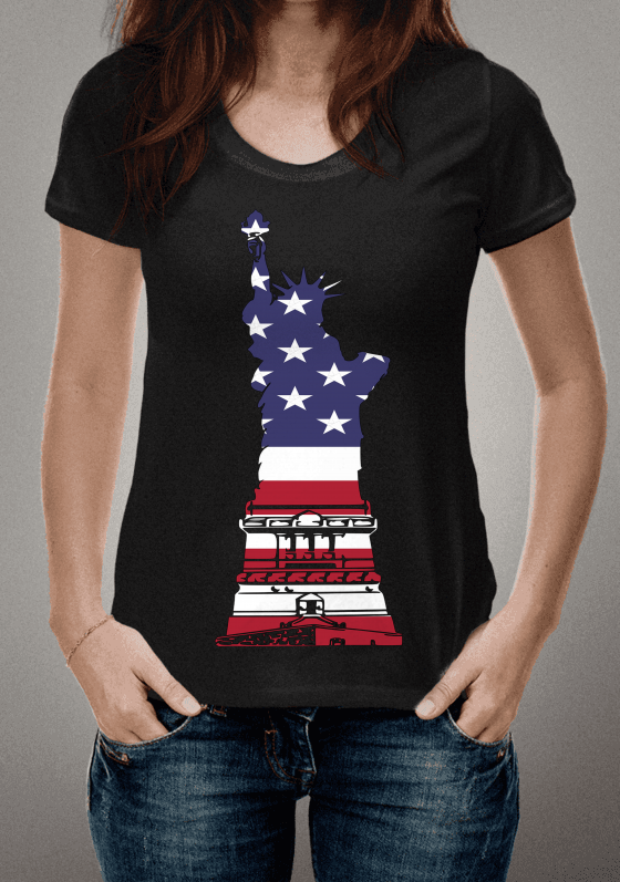 Nome do produto  Camiseta Estatua Da Liberdade