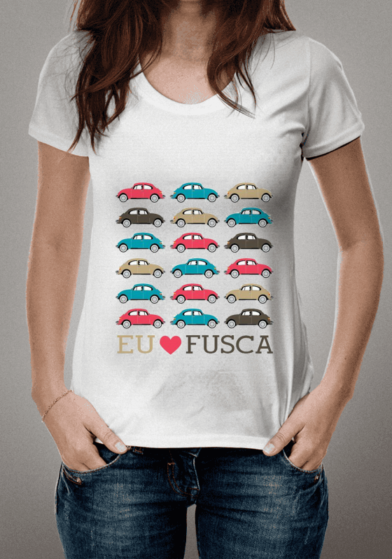 Camiseta Eu amo fusca