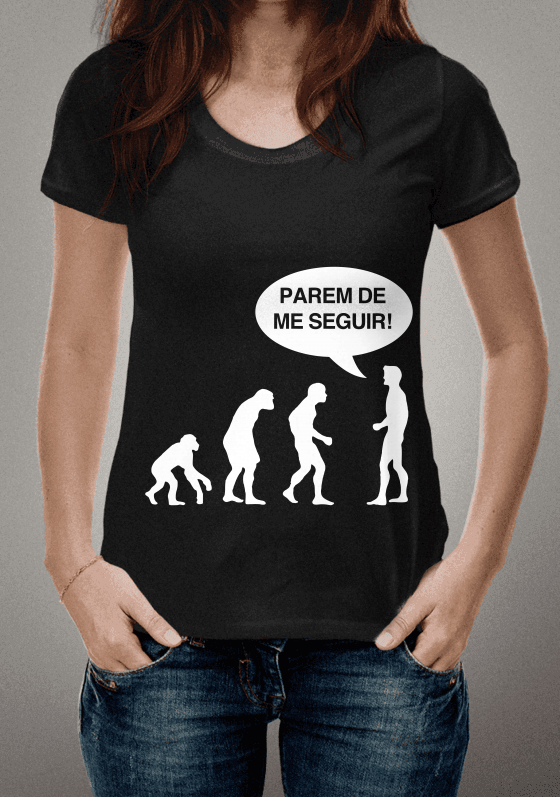 CAMISETA EVOLUÇÃ - PAREM DE SEGUIR