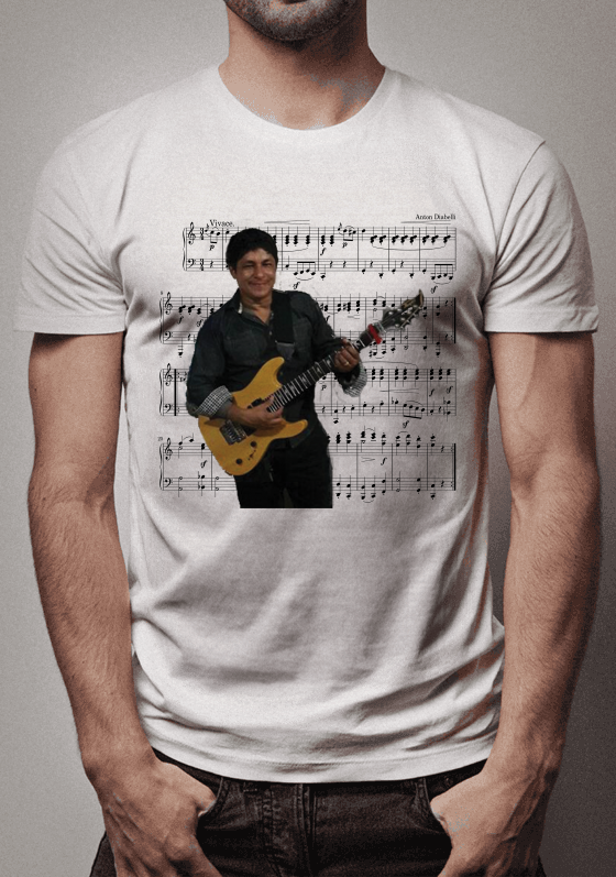 Nome do produto  Camiseta Fábio André com a Guitarra