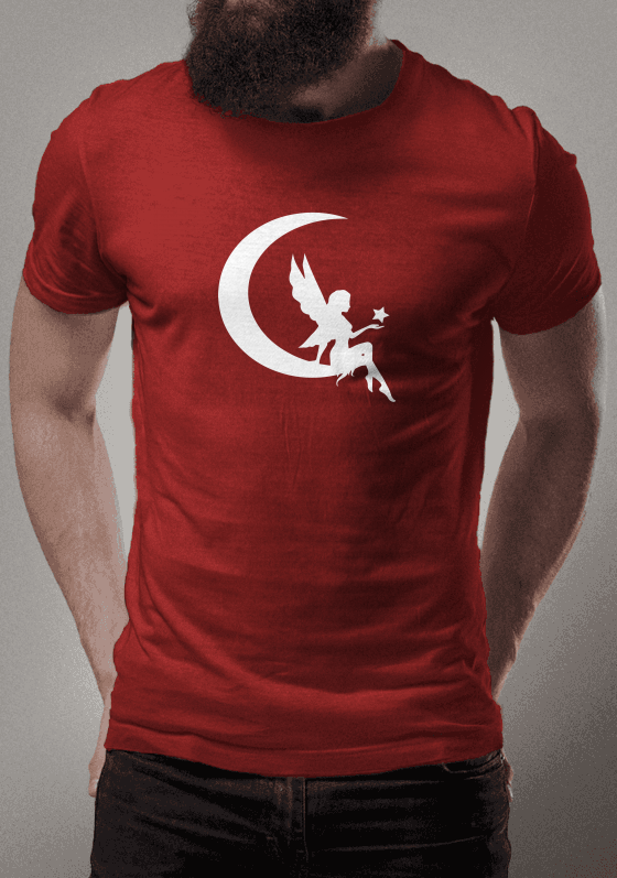 Camiseta Fada, Lua e Estrela