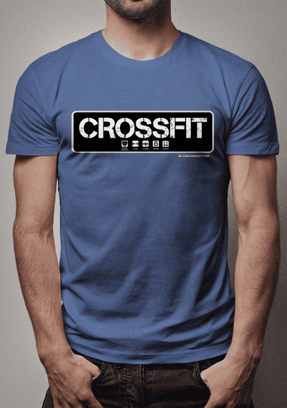 Camiseta Feminina CrossFit Básica Azul Marinho