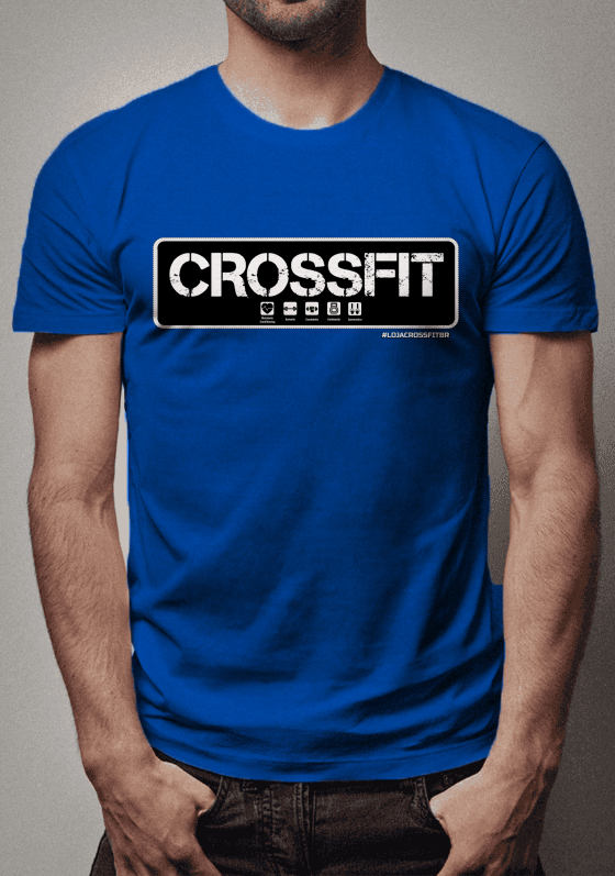 Camiseta Feminina CrossFit Básica Azul Royal