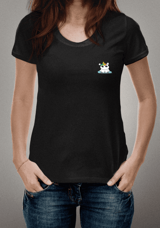 Camiseta feminina cute unicorn