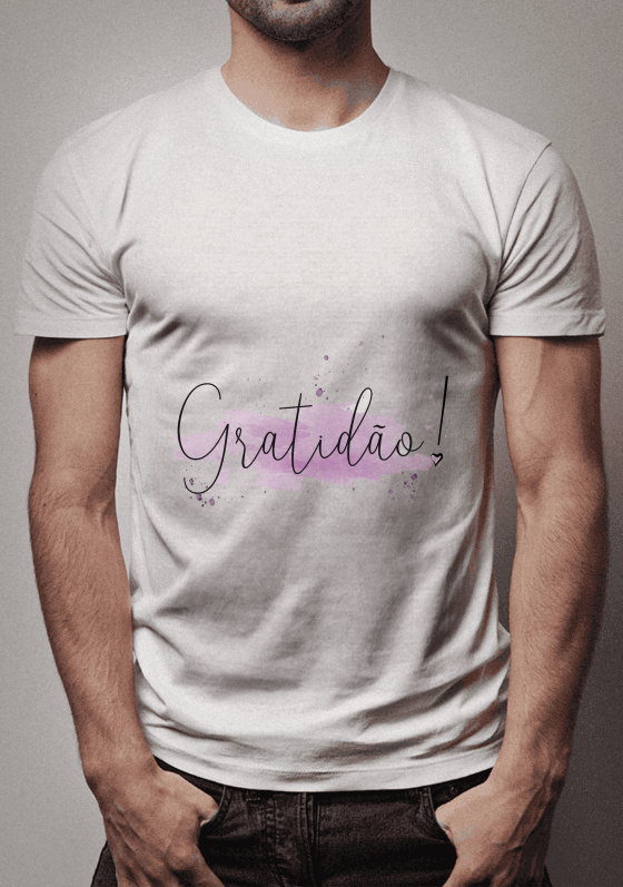 Nome do produto  Camiseta Feminina Gratidão 