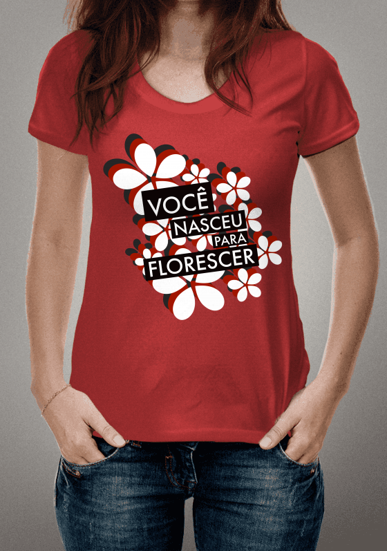 Nome do produto  CAMISETA FLORESCER