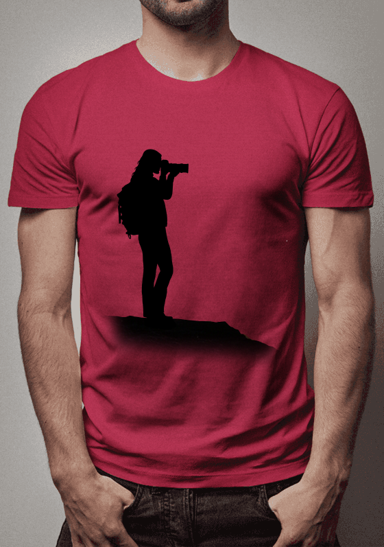 Nome do produto  Camiseta Fotografa Profissional Rosa
