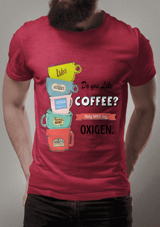 Nome do produto  Camiseta Gilmore Gilrs eu amo café como o oxigenio