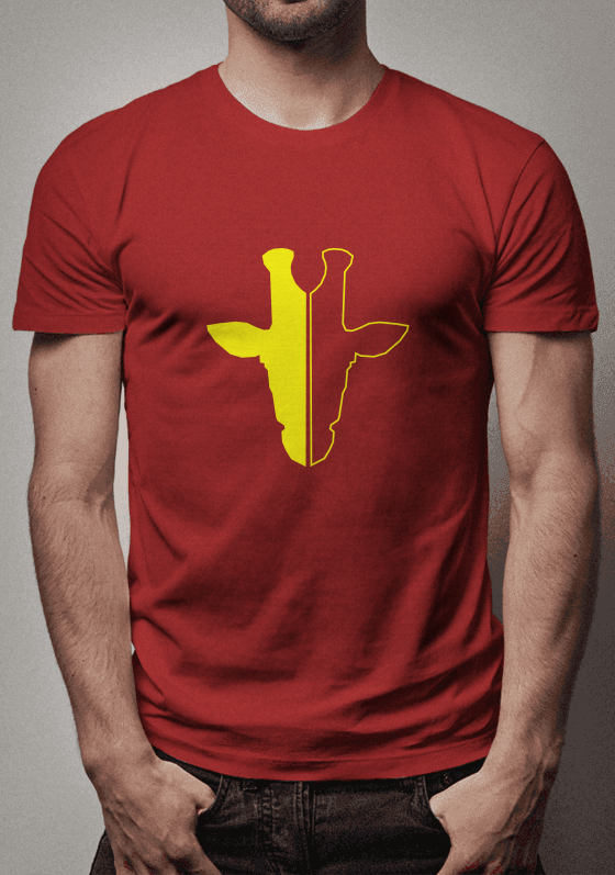 Nome do produto  Camiseta Girafa Minimalista