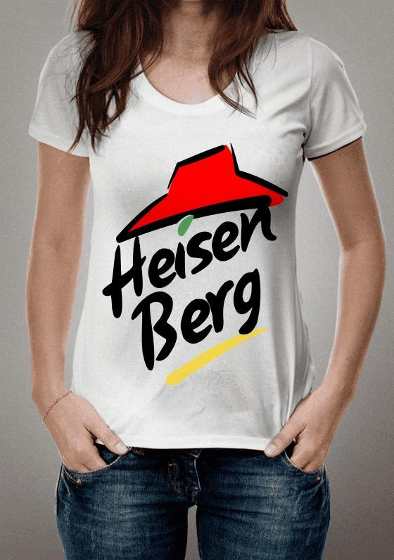 CAMISETA HEISENBERG BREAKING BAD LOGO PIZZA