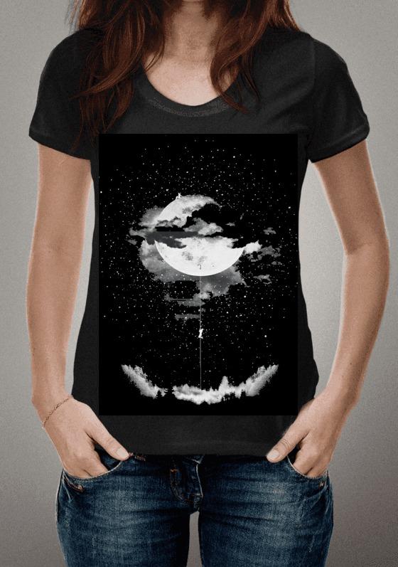 Nome do produto  CAMISETA HOMEM E LUA