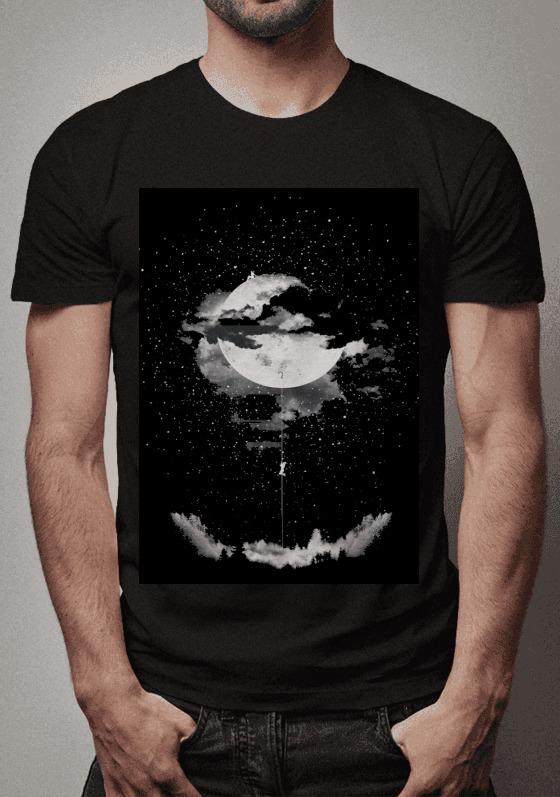 Nome do produto  CAMISETA HOMEM E LUA