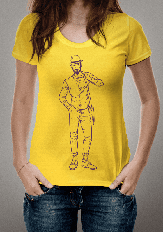 camiseta homem estiloso 