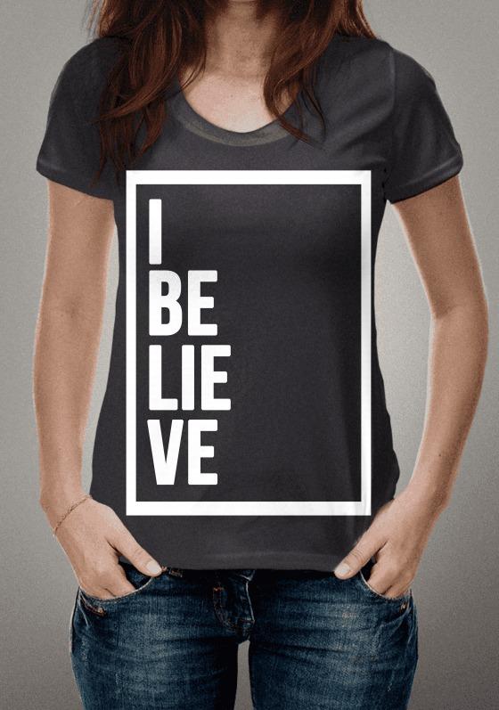 Nome do produto  Camiseta I Believe