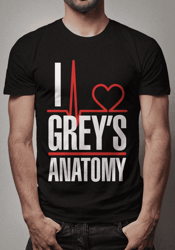 CAMISETA I LOVE GREY'S ANATOMY