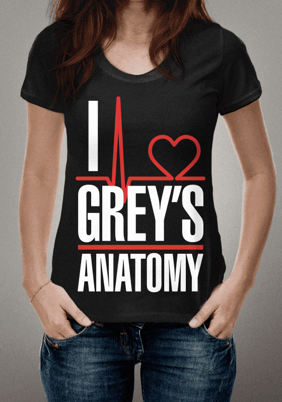 CAMISETA I LOVE GREY'S ANATOMY