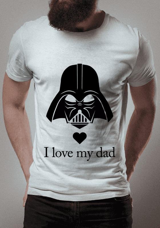 Nome do produto  CAMISETA I LOVE MY DAD - DARTH VADER
