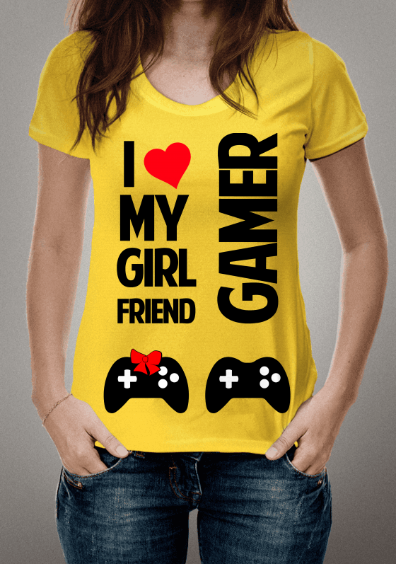 Nome do produto  Camiseta I Love My Girl Friends Gamer