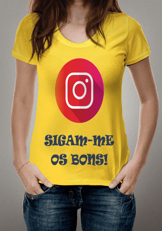Nome do produto  Camiseta Instagram Sigam-me os bons