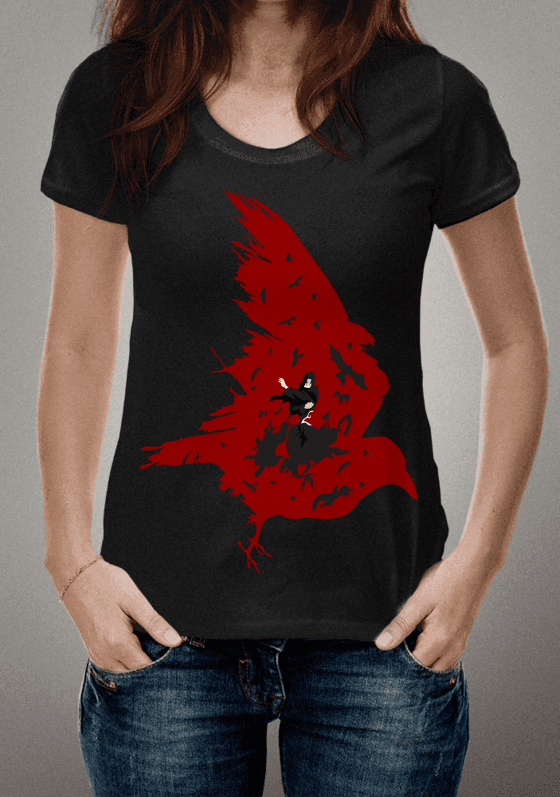 Nome do produto  Camiseta Itachi Crows