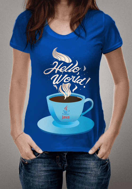 Camiseta Java "Hello, World!" 