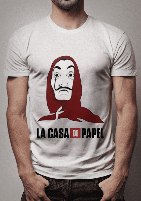Nome do produto  Camiseta La Casa De Papel, Mascara Dalí.
