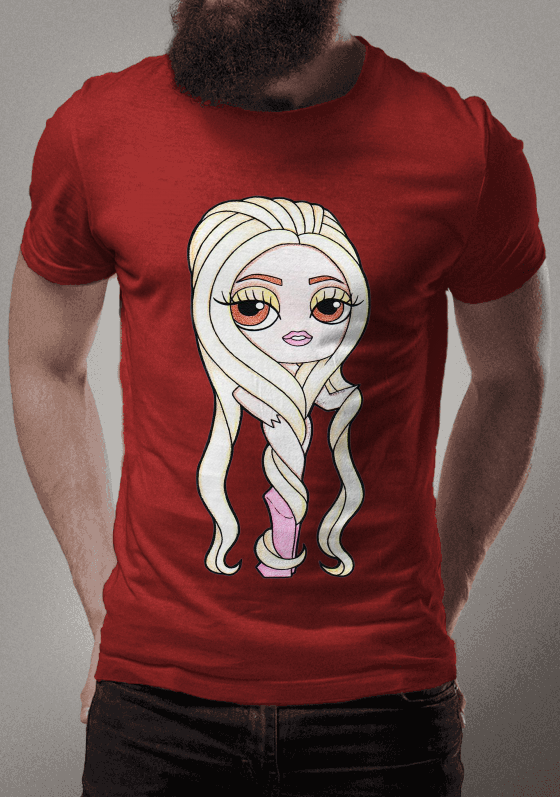 Nome do produto  Camiseta LADY GAGA
