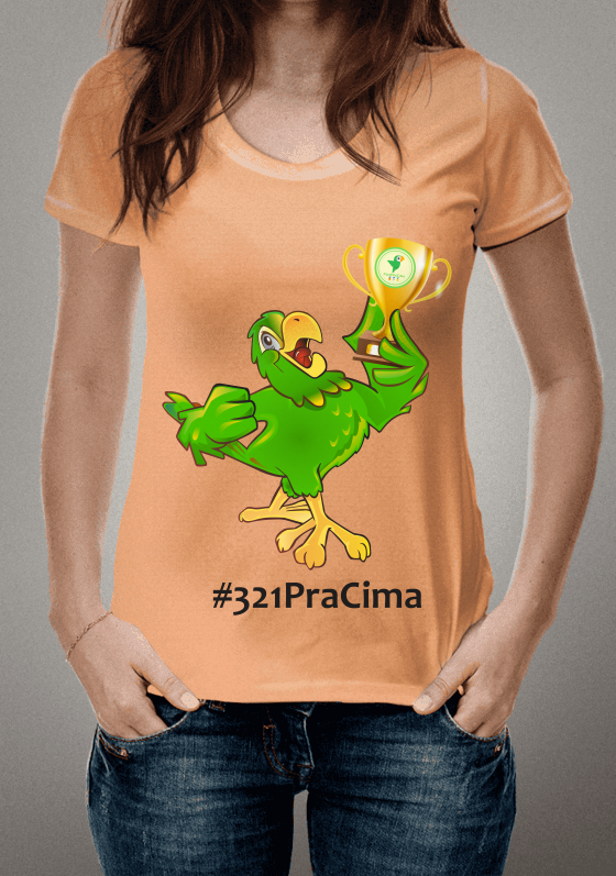 Camiseta Laranja Papagaio Robbins