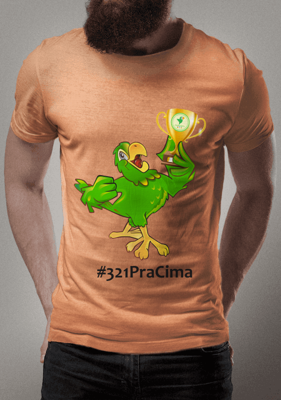 Camiseta Laranja Papagaio Robbins