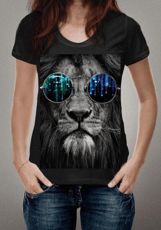 Nome do produto  Camiseta Leão