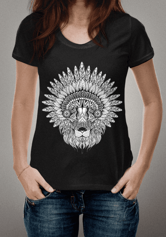 Nome do produto  Camiseta Leão Cocar LA TRIBO