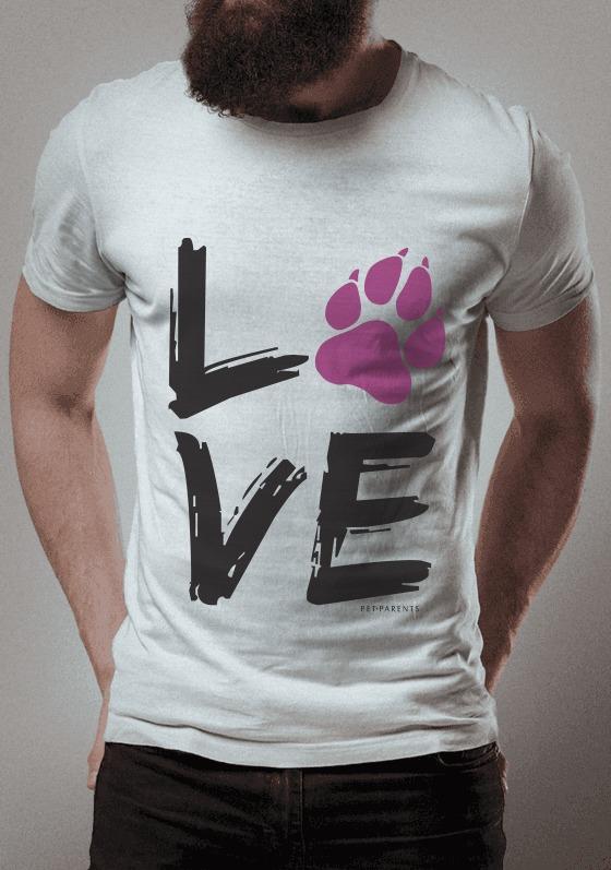 Nome do produto  Camiseta Love Dogs