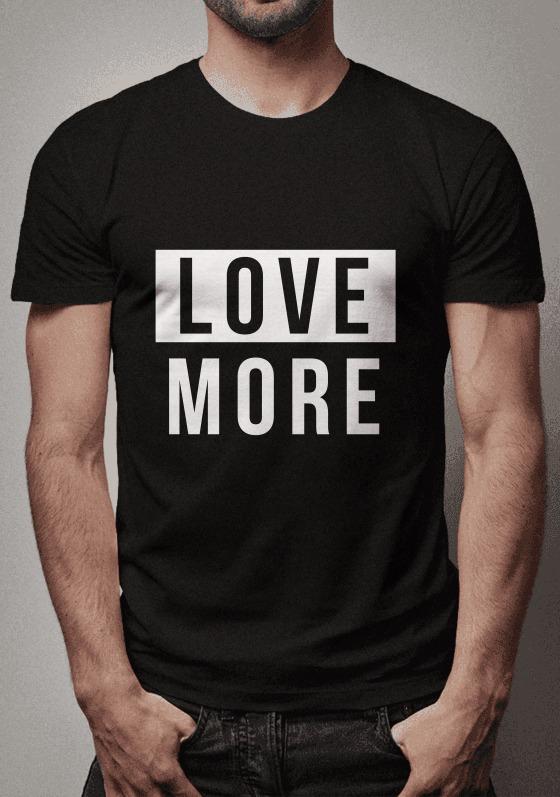 Nome do produto  Camiseta Love More
