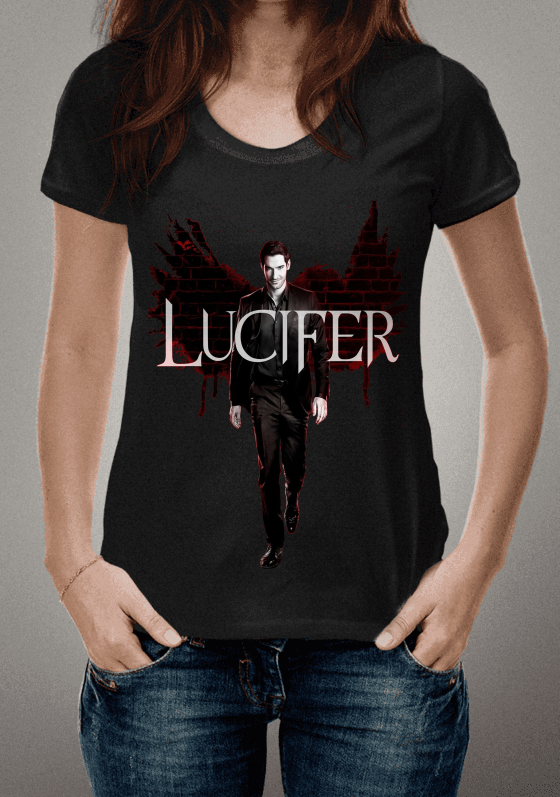 Camiseta Lucifer Preta