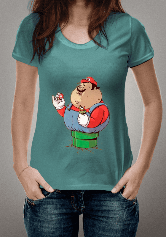 Nome do produto  Camiseta Mario Bros