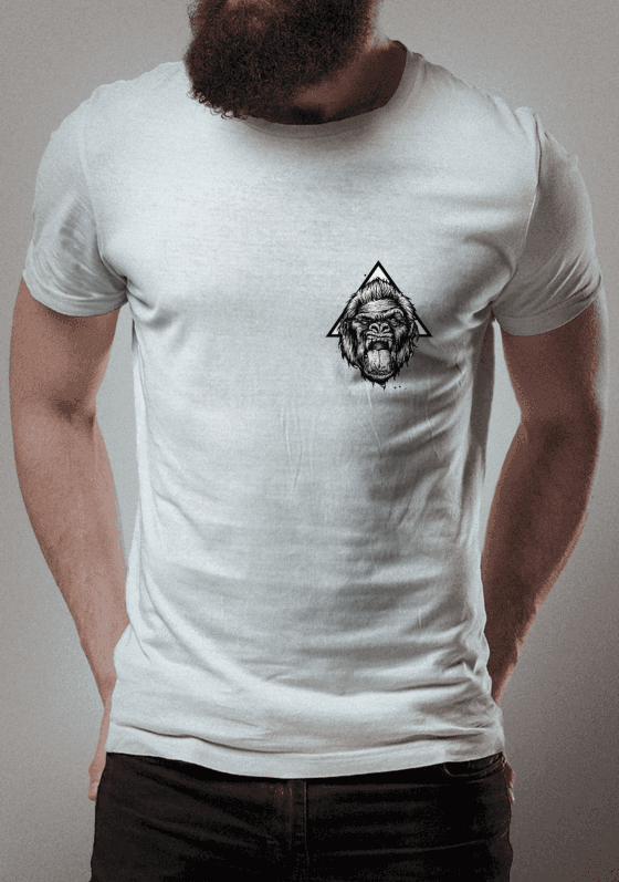 Nome do produto  camiseta masculina - gorila