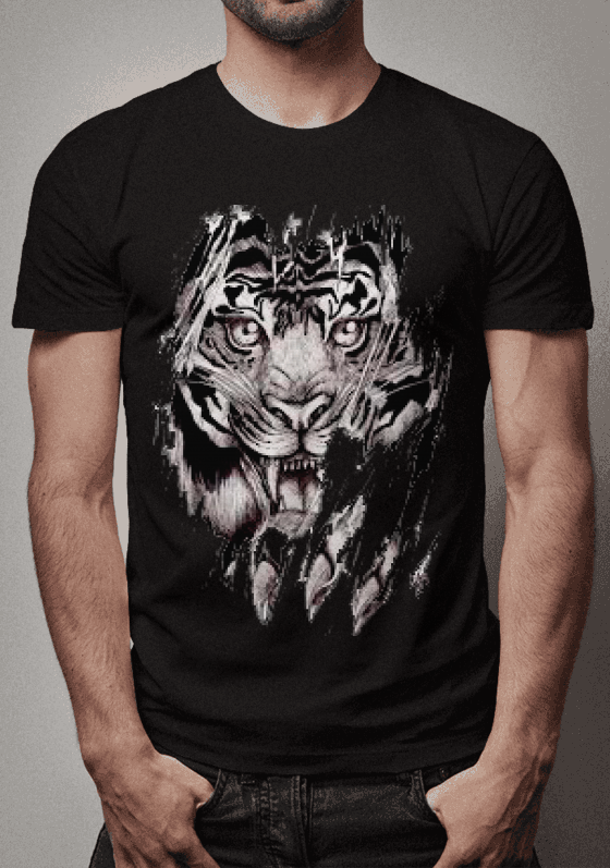 Nome do produto: camiseta masculina - leão