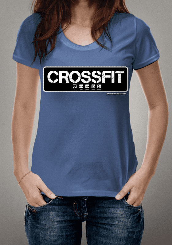 Camiseta Masculina CrossFit Básica Azul Marinho
