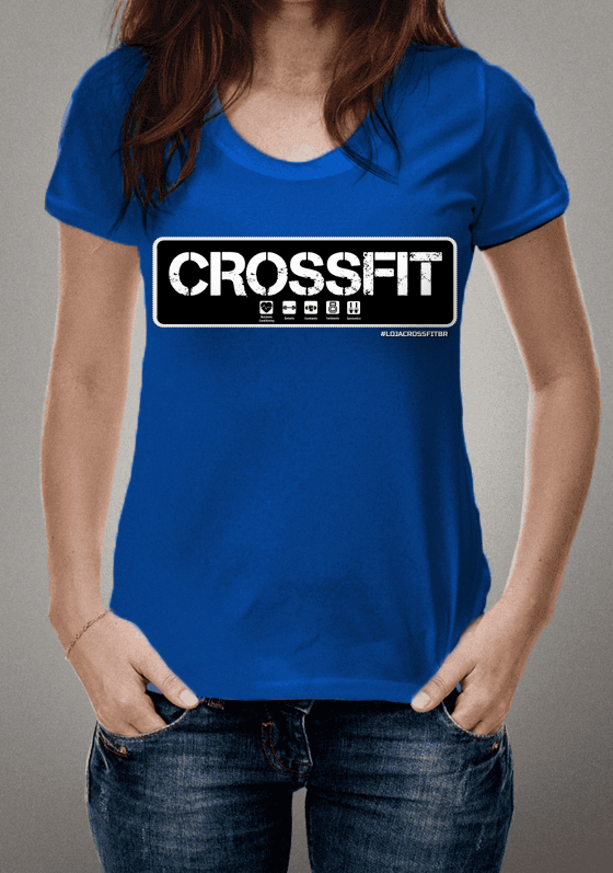 Camiseta Masculina CrossFit Básica Azul Royal