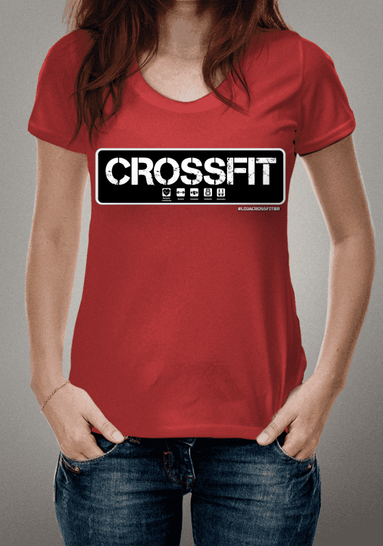Camiseta Masculina CrossFit Básica Vermelha