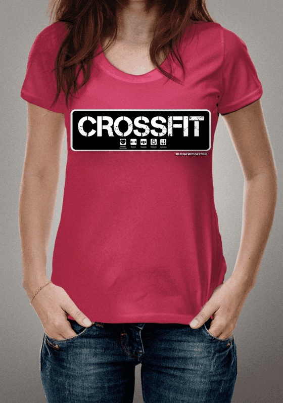 Camiseta Masculina CrossFit Básica Vermelho Estonado 